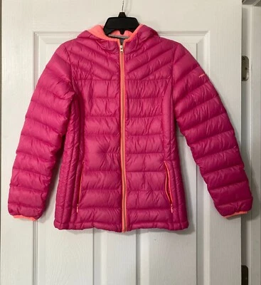 Abrigo Hinchado Ligero Rosa y Naranja Claro FREE COUNTRY Niñas Talla XL (14-16) Foto 1 de 4