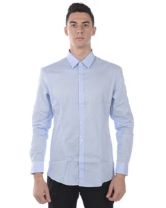 Daniele Alessandrini Hemd Shirt Baumwolle Herren hellblau C1507B7513806 21 - Bild 1 von 11