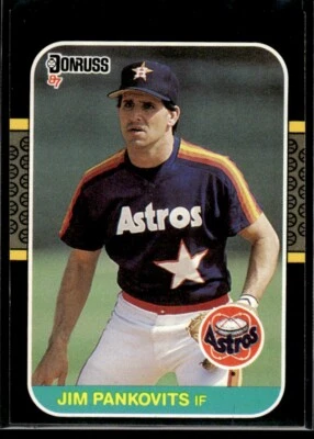 1987 Donruss #605 Jim Pankovits Houston Astros - Image 1 of 2