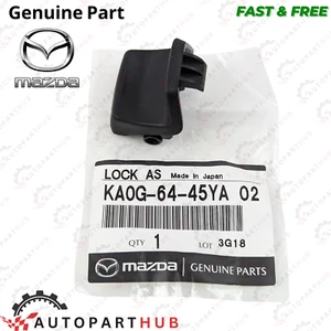 Genuine Mazda CX-5 Center Console Lid Latch Lock Cover Black OEM KA0G-64-45YA02 - Picture 1 of 16