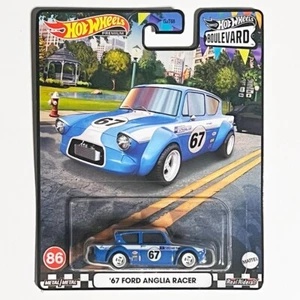 Mattel Hot Wheels Premium Boulevard #86 67 Ford Anglia Racer (Blue) *New* GJT68 - Picture 1 of 1
