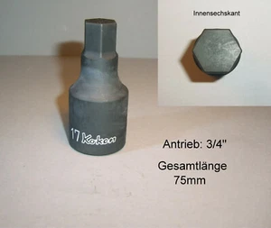 Koken Steckeinsatz 3/4" Innensechskant M17 - Bild 1 von 1