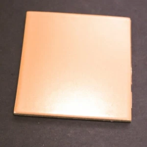 Mosaico de pared de azulejos iridiscente melocotón 3 7/8"" x 3 7/8"" cerámica para baño C#IR37 1 pieza - Imagen 1 de 1