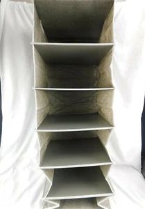 6-Shelf Hanging Closet Organizer - Space Saver, Storage - Picture 1 of 6