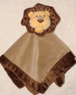 Amy Coe Lion Baby Infant Baby Security Blanket Tan Yellow Brown Plush Toy - Image 1 of 3