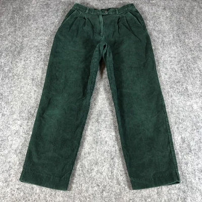 Pantalones Talbots Petites vintage para mujer 8 verdes de pana plisados tiro alto años 90 Foto 1 de 4