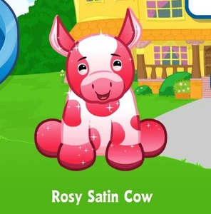 Webkinz Classic Rosy Satin Cow PROMO Pet Code Only - Picture 1 of 1