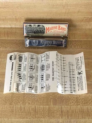 Banda Marina M. Hohner Vintage Nº Llave de G Armónica Alemania 1896 con caja original Foto 1 de 4