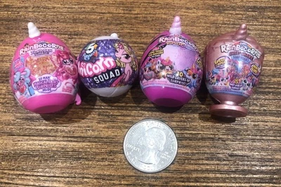 Zuru Mini Brands Rainbocorns Rose Gold Metallic 5 Surprise Unicorn Fairy Wings - Image 1 of 3