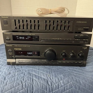 TECHNICS SU-G91 INTEGRATED AMPLIFIER / ST-K50 TUNER / SH-8017 7 BAND EQUALIZER - Bild 1 von 15