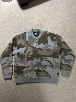 Cabela's Wool Windshear Waterfowler Camo Sweater Outfitter XL - Image 1 of 4