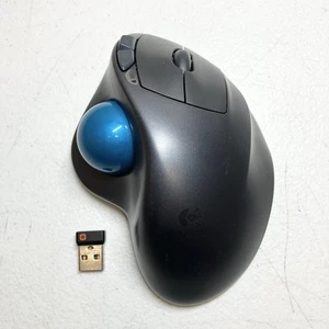 Logitech M570 Wireless Trackball Mouse W/ Receiver Dongle - Tested - Picture 1 of 5