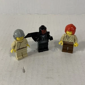 Authentic LEGO Minifigure Lot of 3 Star Wars Figures: Darth Maul, Obi Wan Kenobi - Picture 1 of 7