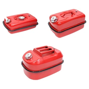 Gas Fuel Tank Oil Storage Barrel Sturdy Red Multipurpose for Motorcycles Cars - Picture 1 of 16