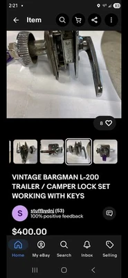 Винтажная дверная ручка автофургона  - Изображение 1 из 4