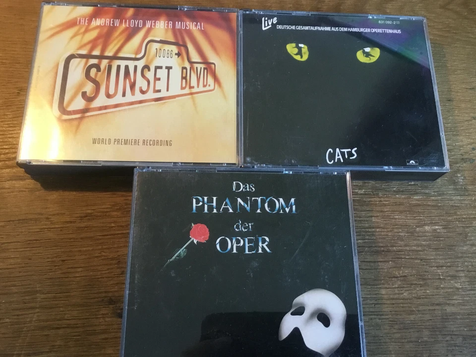 Lloyd Webber [3x 2 CD Box] Phantom der Oper(dt) + Cats (dt) + Sunset BLVD (engl) - Bild 1 von 1