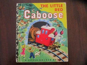 Little Golden Book The Little Red Caboose HC 1968 Four Colour Back - Picture 1 of 11