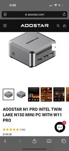 AOOSTAR N1 PRO N150 12 256GB MINI PC - Bild 1 von 6