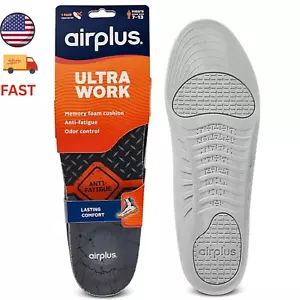 Airplus Ultra Work Memory Plus Shoe Insoles for Comfort and FootPain Relief 7-13 - Picture 1 of 7