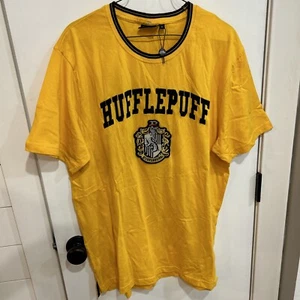 Wizarding World Harry Potter Official Hufflepuff Stitched Shirt With Crest, Xl - Picture 1 of 8