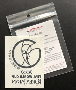 ITALIA TOPPA UFFICIALE FIFA WORLD CUP 2002 ITALY OFFICIAL PATCH STILSCREEN AWAY