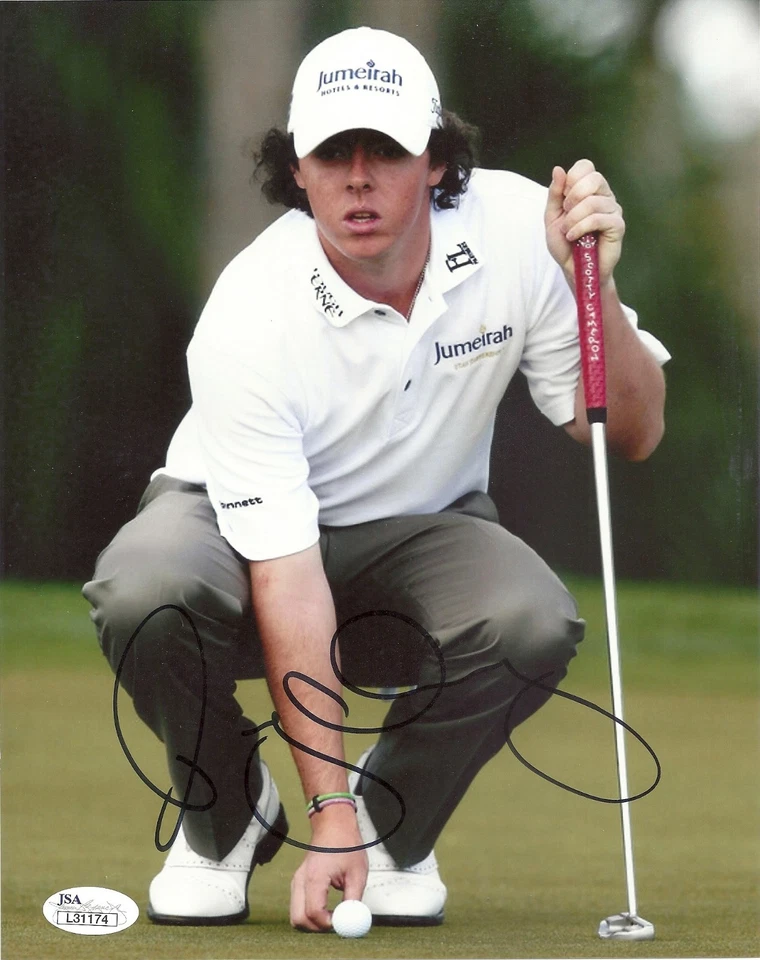 ФОТОГРАФИЯ RORY MCILROY PGA GOLF С АВТОГРАФОМ 8X10 С СЕРТИФИКАТОМ ПОДЛИННОСТИ JSA NO5 - Изображение 1 из 1