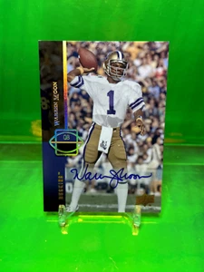 AUTO 2014 Warren Moon 1994 Tribute Upper Deck #94-11 QB HUSKIES Seahawks Oilers - Picture 1 of 2