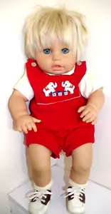 HS - Vintage Zapf 20" Puppe blonder Junge West Germany Halbkörper 65-20 - Bild 1 von 8