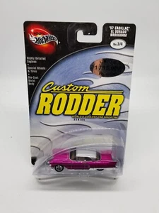 Hot Wheels Custom Rodder 1957 Cadillac El Dorado Brougham Pink Real Riders 2002 - Picture 1 of 5