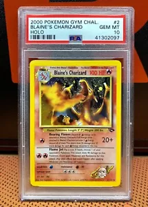 2000 Pokemon Blaines Charizard CORRECTED Fire Symbol Gym Challenge PSA 10 Mint - Picture 1 of 3