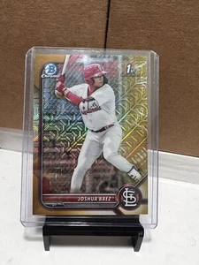 2022 Bowman Chrome Joshua Baez 1st Bowman Chrome GOLD MOJO /50 - Picture 1 of 2