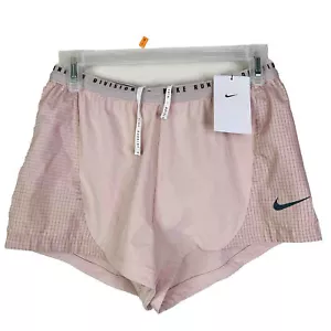 New Nike Running Women Pink Active Gym Run Jog Marathon Shorts -SM-0130 - Picture 1 of 5