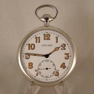 ULYSSE NARDIN USA CORPS OF ENGINEERS 0.800 SILVER RARE WWI 16s POCKET WATCH - Picture 1 of 12
