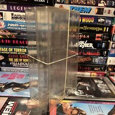 2 VHS Squeeze and Shake Storage Cases Plastic Sleeve Protector Vintage Tape Case
