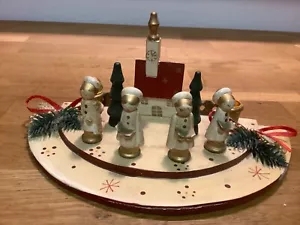 Kurrende Sänger Erzgebirge Leuchter Kerzenhalter Kirche Holz Bastler alt - Bild 1 von 11