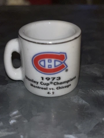 NHL STANLEY CUP CRAZY MINI MUG MONTREAL CANADIENS 1973 CHAMPS VS CHICAGO SCORE Cover