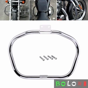 For Sportster 883 1200 2004-UP Steel Chrome 1-1/4" Crash Bar Engine Guard Mount - Picture 1 of 6