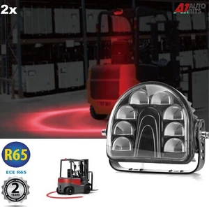24W Rot Bogen LED Licht Sicherheit Arbeits Lampen X2 Gabelstapler Auto LKW Warnung R65 CE - Bild 1 von 9