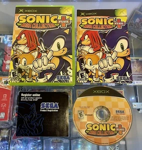 Sonic Mega Collection Plus Microsoft Xbox Complete Tested Black Label - Picture 1 of 1
