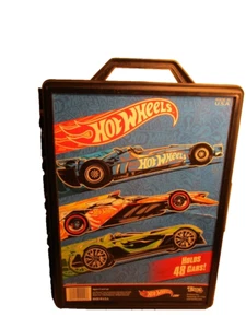 Vintage 2012 Mattel Hot Wheels - 48 Car Carry Case Storage Box- - Picture 1 of 4