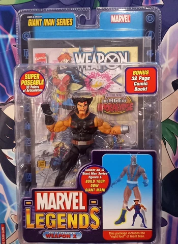 ToyBiz Giant Man Series - Marvel Legends - Weapon X - Wolverine NIB Cover