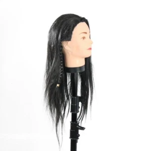 40cm Mannequin Long Black Hair Wigs Styling Training Practice6232 - Picture 1 of 8