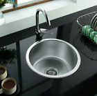 450X450x200mm Stainless Steel Top Mount Kitchen Laundry Round Sink Basin
