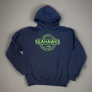 Youth Boy’s size medium Seattle Seahawks NFL navy sweatshirt Hoodie 60.00 new - Picture 1 of 4