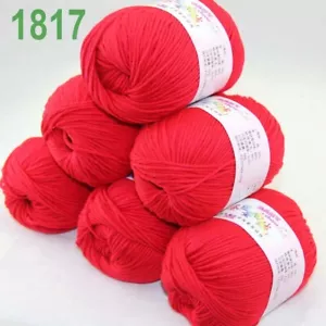 Sale 6 Skeinsx50g Cashmere Silk Wool Children Hand Knit Blankets Crochet Yarn 17 - Picture 1 of 11