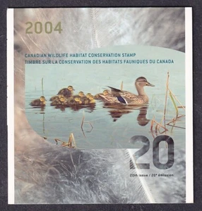 Canada 2004, Scott FWH 20, Canada Wildlife Habitat Conservation,Complete booklet - Picture 1 of 3