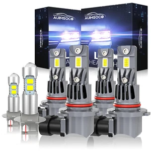 For Toyota Sienna 2004-2005 LED Headlights High/Low + Fog Lights Bulbs Kit A+ - Picture 1 of 12