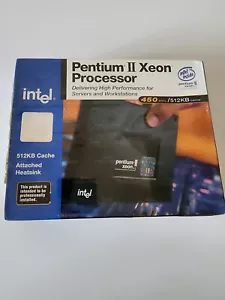 INTEL PENTIUM II XEON 450MHz CPU SLOT 1 - 512KB CACHE 100MHz BUS New in Box - Picture 1 of 3