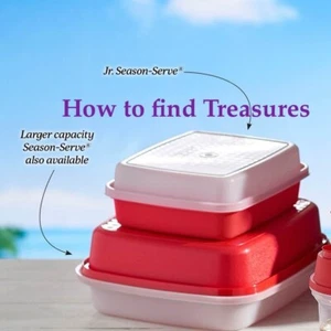 BRAND NEW TUPPERWARE JUNIOR SEASON SERVE MARINATING CONTAINER SPILL PROOF RED - Picture 1 of 2