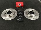 PEUGEOT 306 1.8 2.0 XSI HDI CROSS DRILLED GROOVED BRAKE DISCS PADS REAR Peugeot 306
